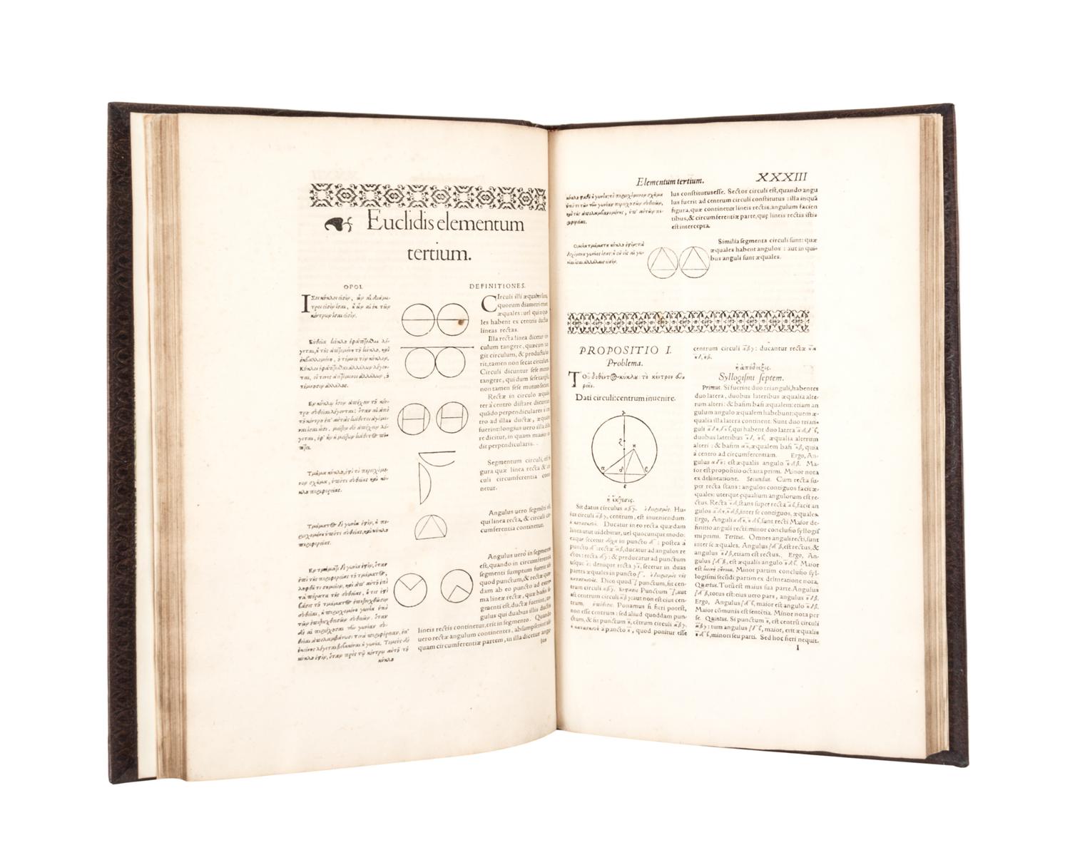 EUCLIDES. Analyseis geometricae sex librorum. Strassburg, 1566.