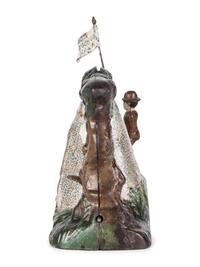 A J. and E. Stevens 'Boy Scout Camp' Cast Iron Mechanical Bank