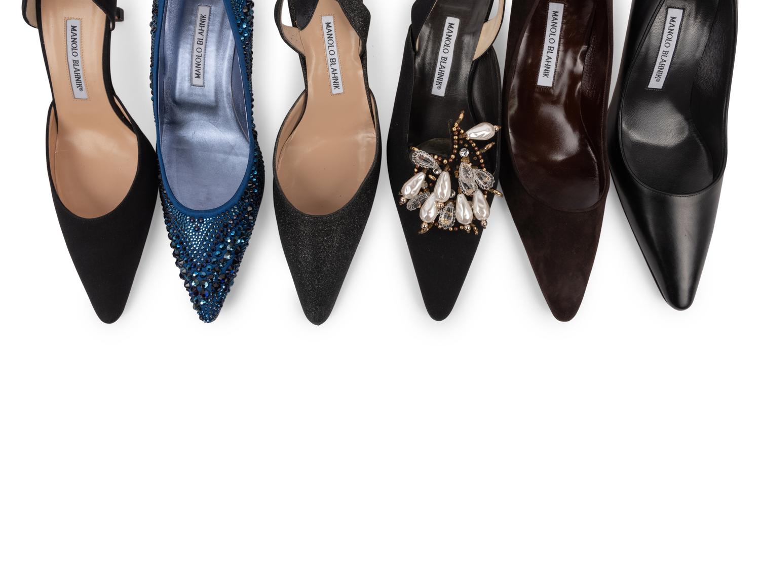 Six Pairs of Manolo Blahnik Heels