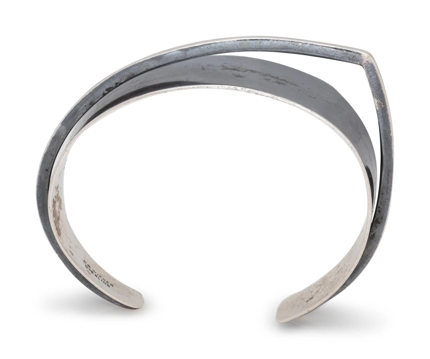 A Sterling Silver Cuff Bracelet, Ed Wiener,