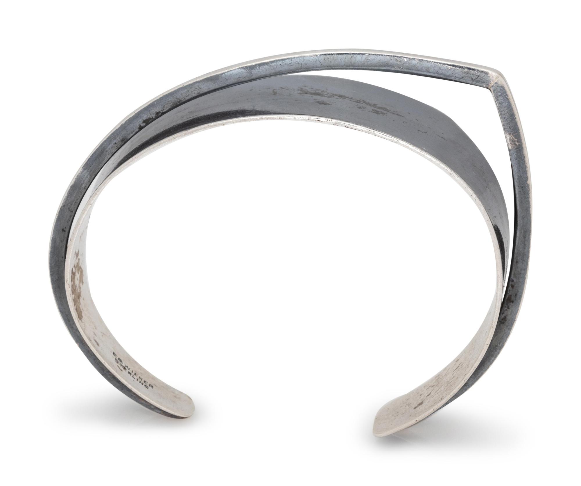 A Sterling Silver Cuff Bracelet, Ed Wiener,