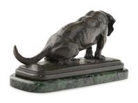 Three French Bronze Figures of Dogs