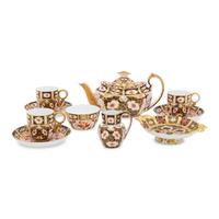 A Royal Crown Derby Imari Porcelain Part Tea Service