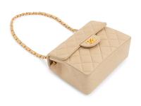 Chanel Beige Classic Quilted Leather Flap Bag, 1997-99