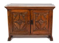 A Mexican Carved Wood Cabinet