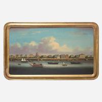 China Trade School 19th century The Bund in Shanghai Harbor, circa 1860
