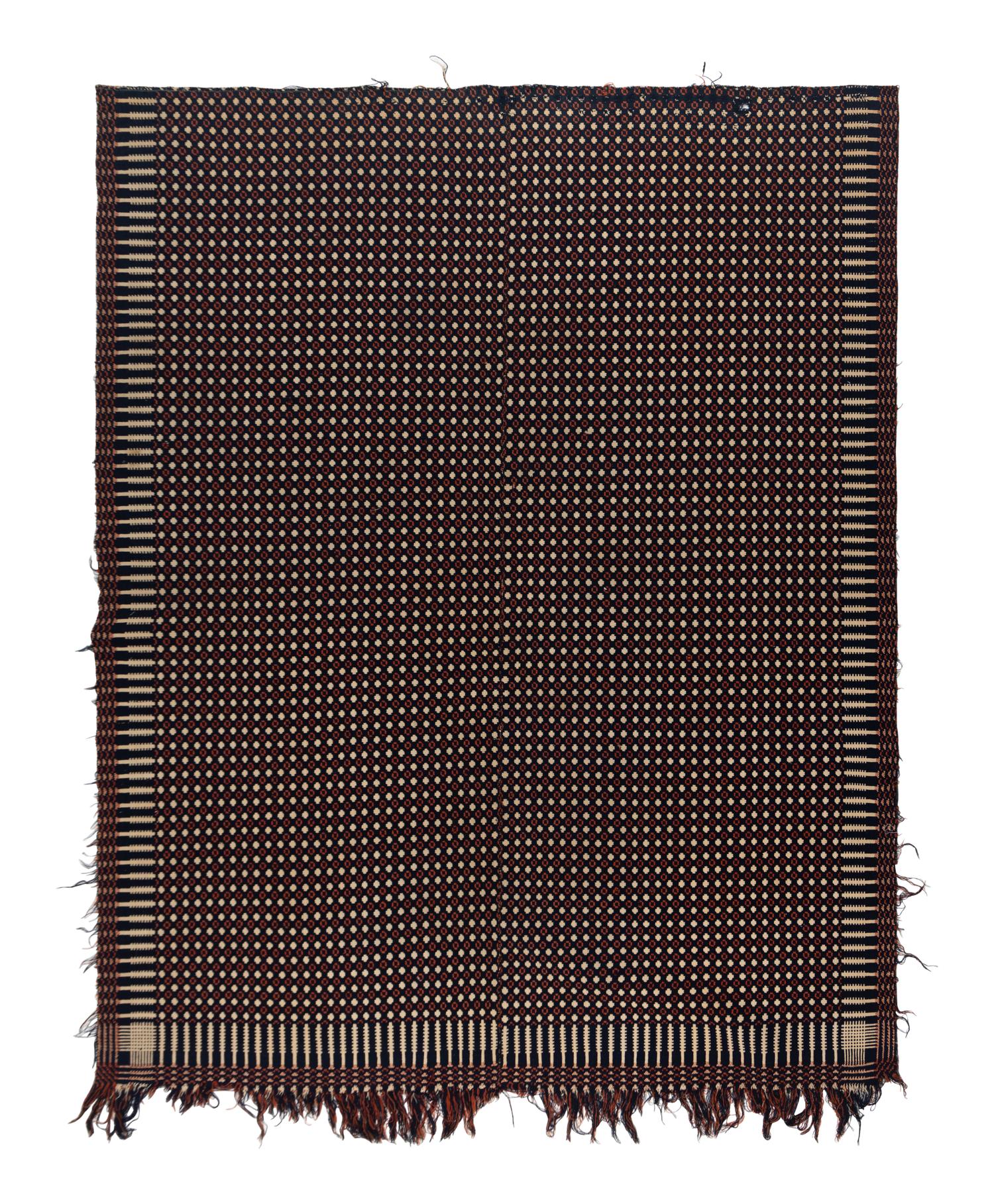 Three Cotton and Wool Jacquard Coverlets