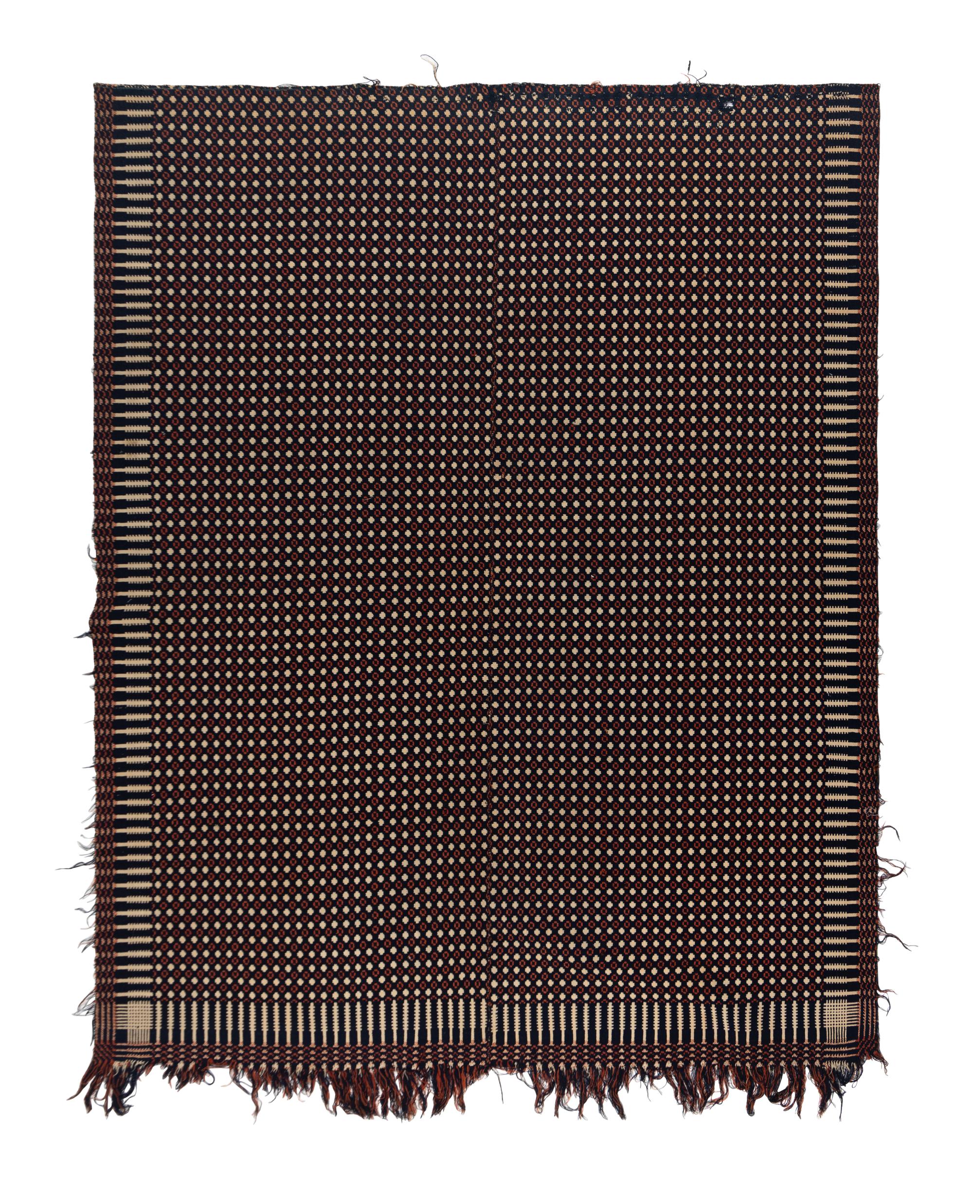 Three Cotton and Wool Jacquard Coverlets