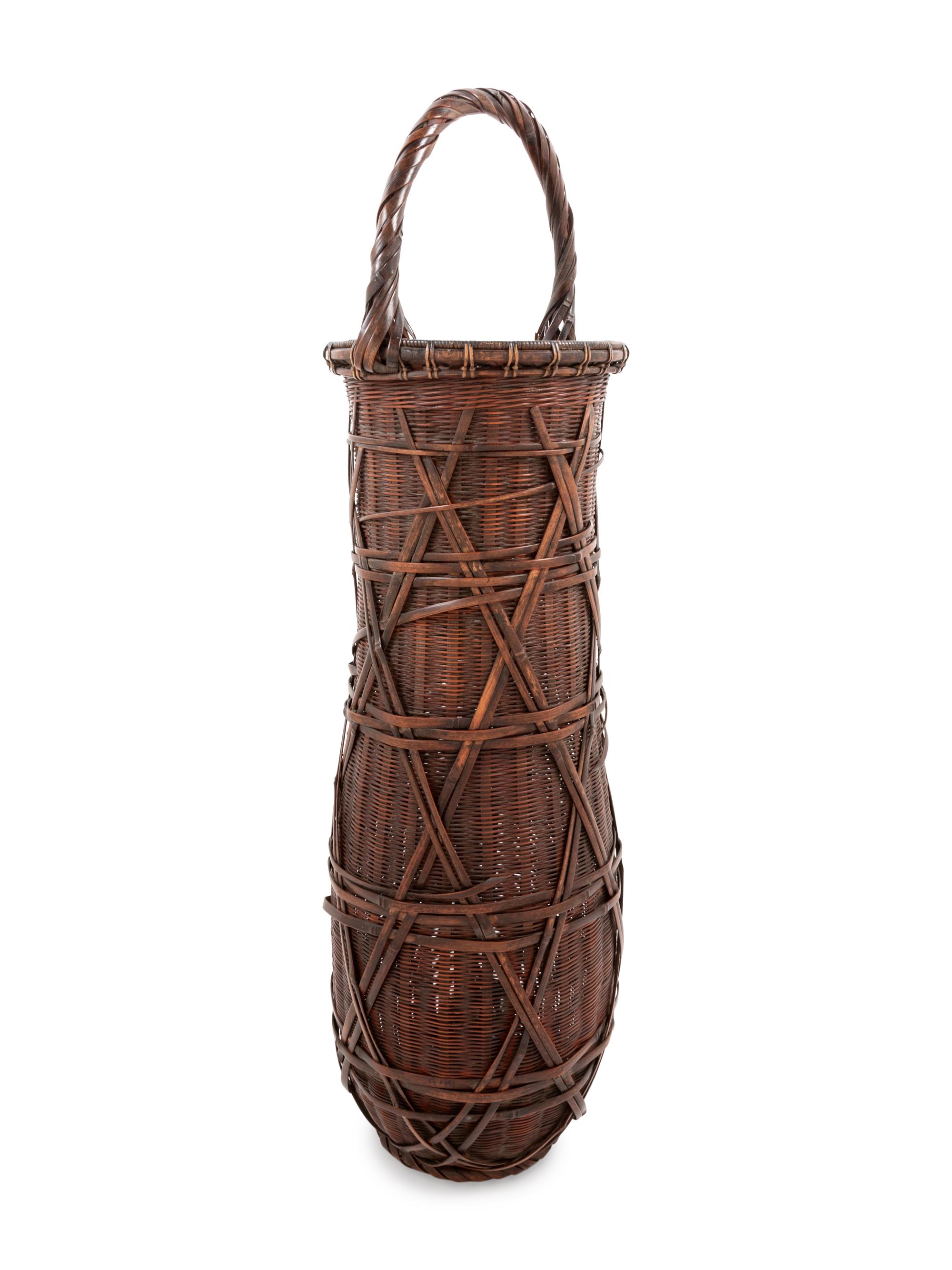A Bamboo Flower Arranging Basket