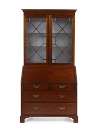 A George III Mahogany Secretary Bookcase