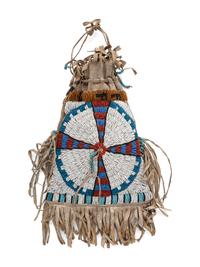 Apache Beaded Hide Bag