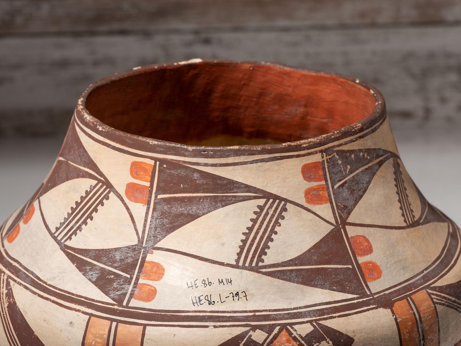 Acoma Four-Color Pottery Jar