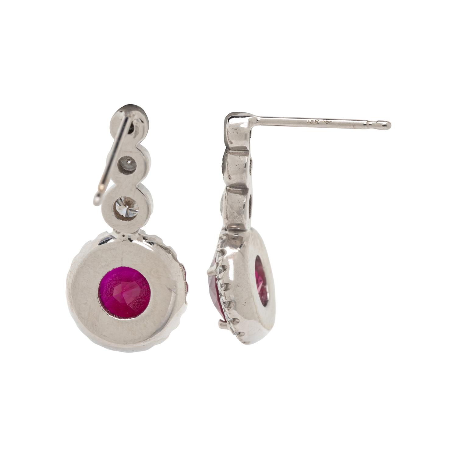 RUBY AND DIAMOND EARRINGS