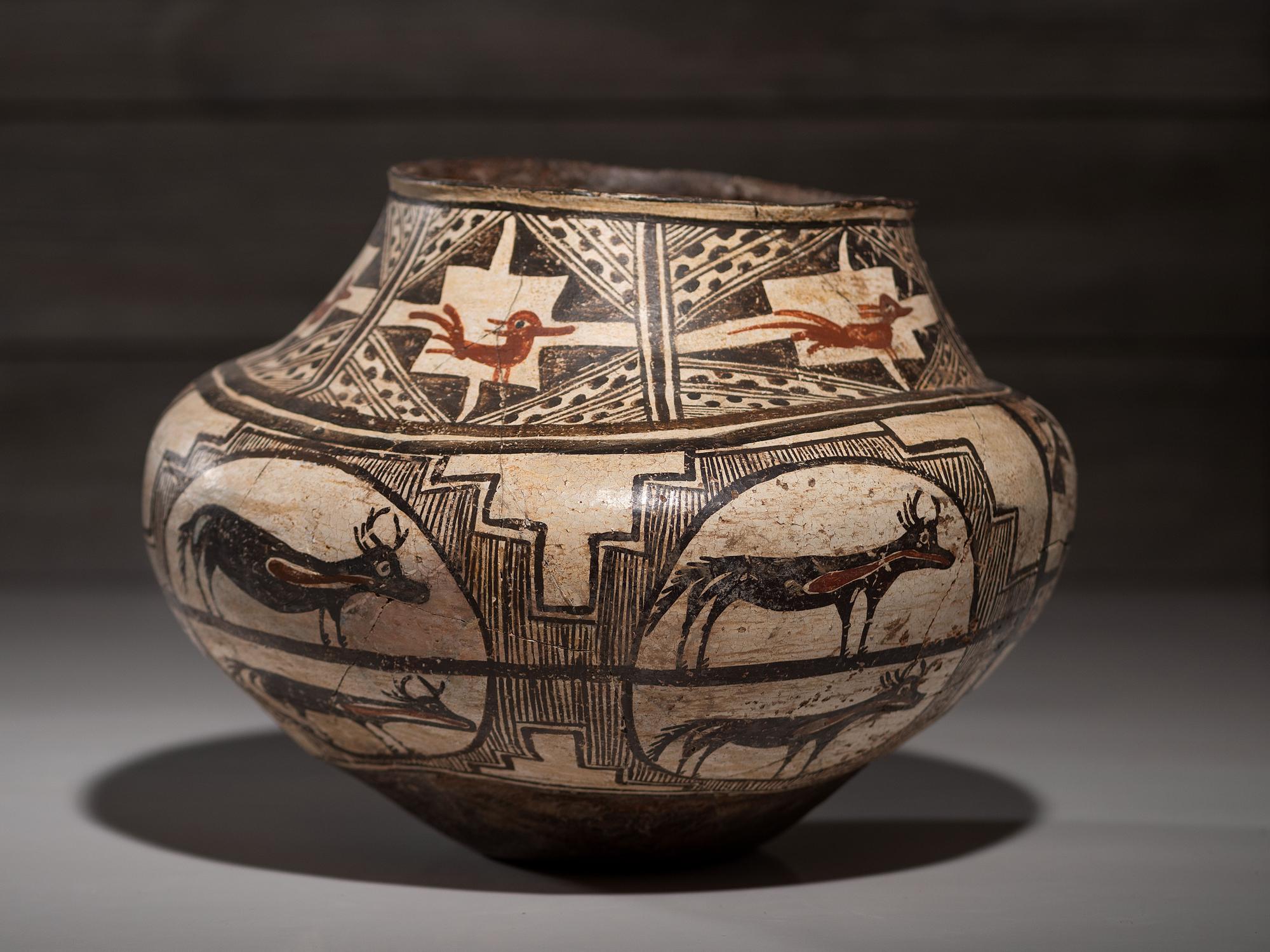 Zuni Polychrome Pottery Jar