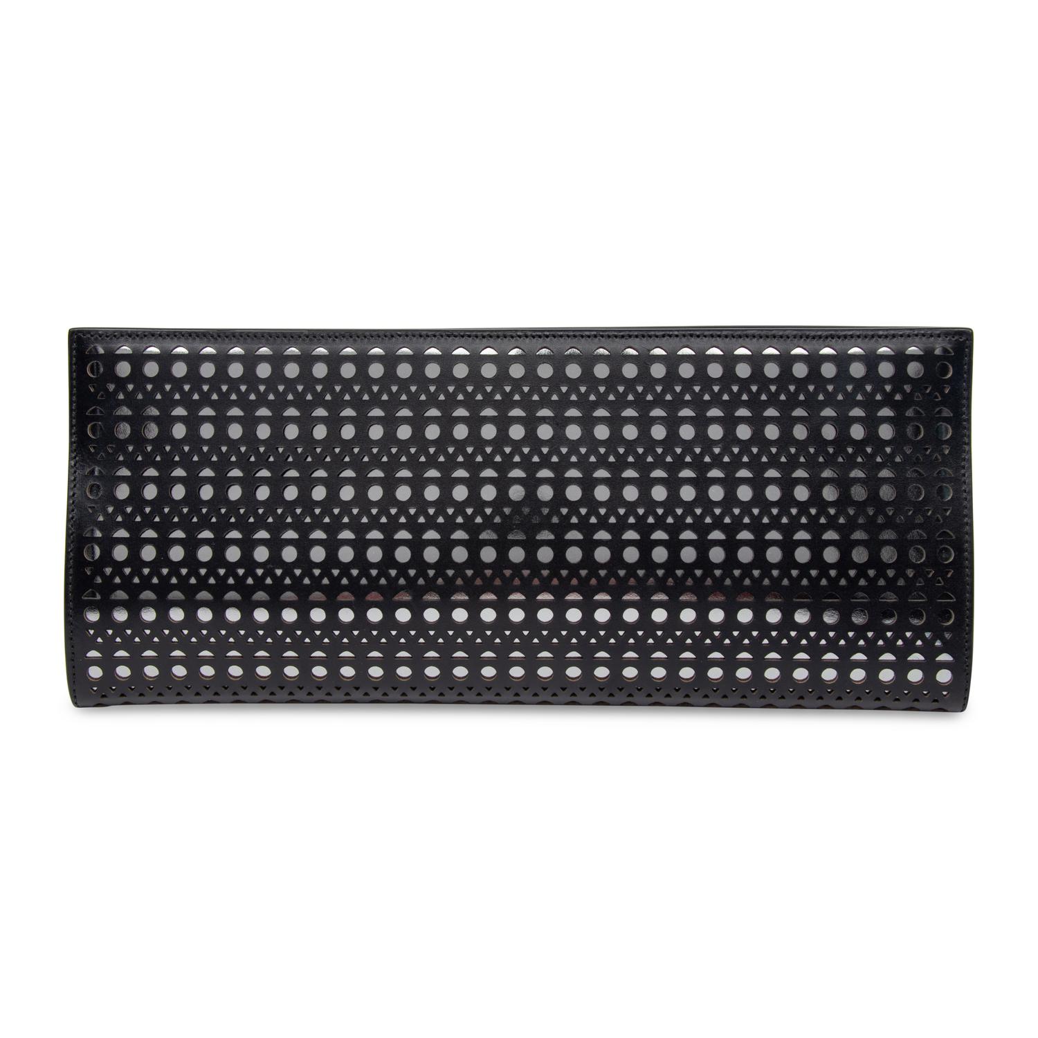Alaïa, Laser-Cut Leather Clutch