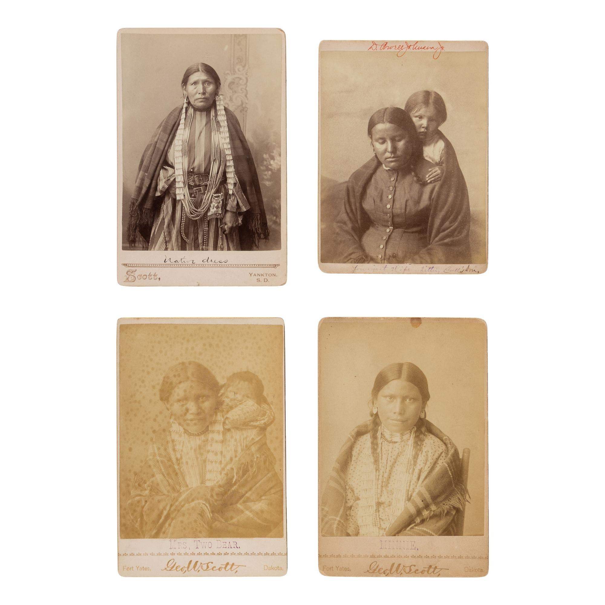 George W. Scott (American, 1854-1910) — Sioux Women, Including "Minnie"