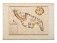 [ENSLAVEMENT & ABOLITION]. A group of 3 prints related to the Atlantic slave trade, including plans for two forts along Africa's west coast.