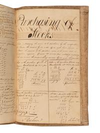 [MANUSCRIPT – MATHEMATICS]. Notebook containing examples of practical arithmetic and arithmetical exercises. [Virginia], ca 1800.