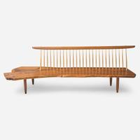 Mira Nakashima (American, b. 1942) Fine "Conoid" Bench, George Nakashima Woodworker, New Hope, Pennsylvania, 2007