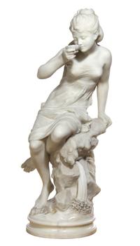 Orazio Andreoni, (Italian, 19th Century), Nymph Drinking from a Shell
