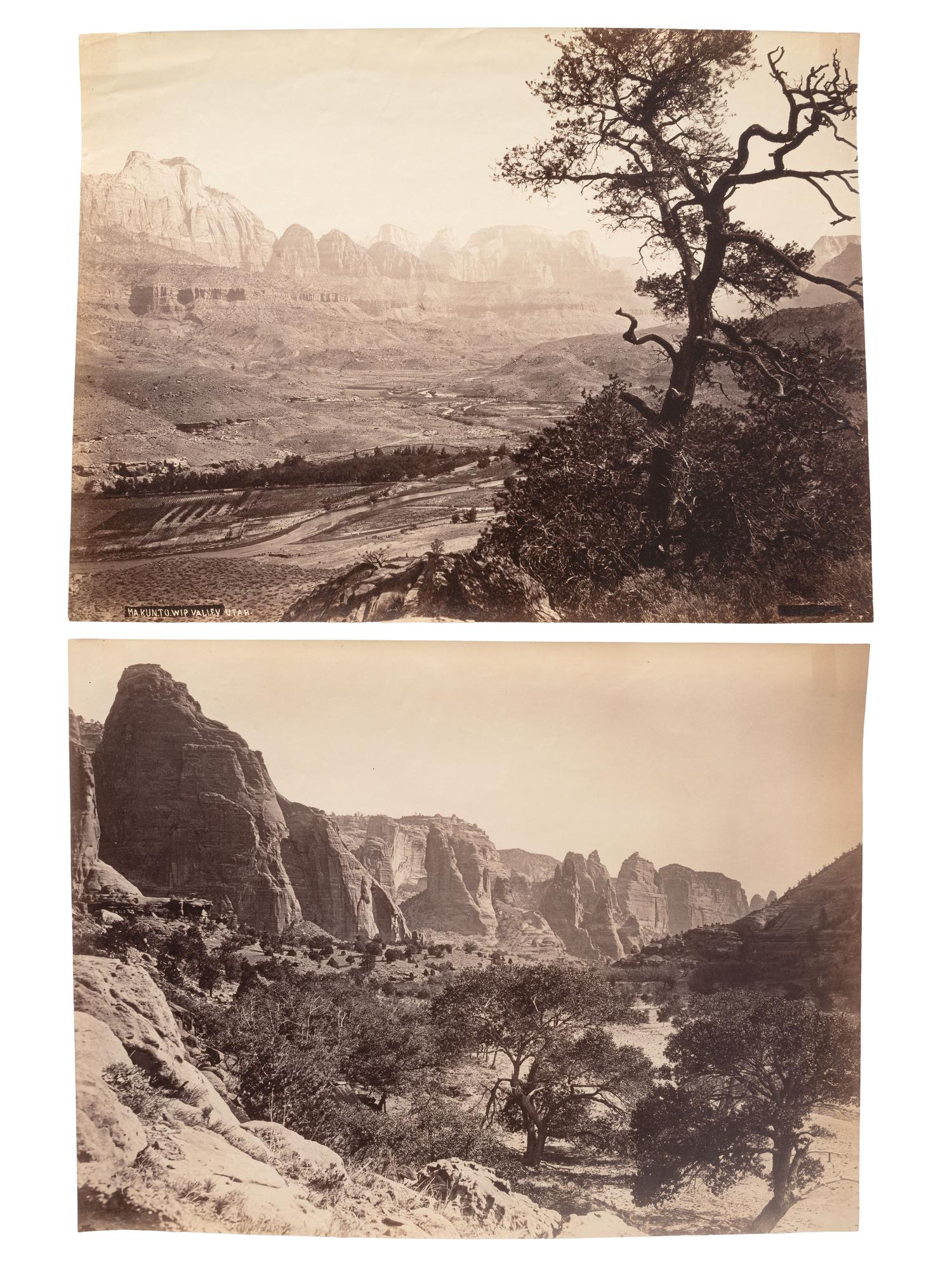Hillers, John K. (1843-1925), photographer. A group of 7 photographs of California, Utah, and Arizona. Ca 1870s.