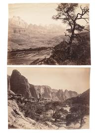Hillers, John K. (1843-1925), photographer. A group of 7 photographs of California, Utah, and Arizona. Ca 1870s.