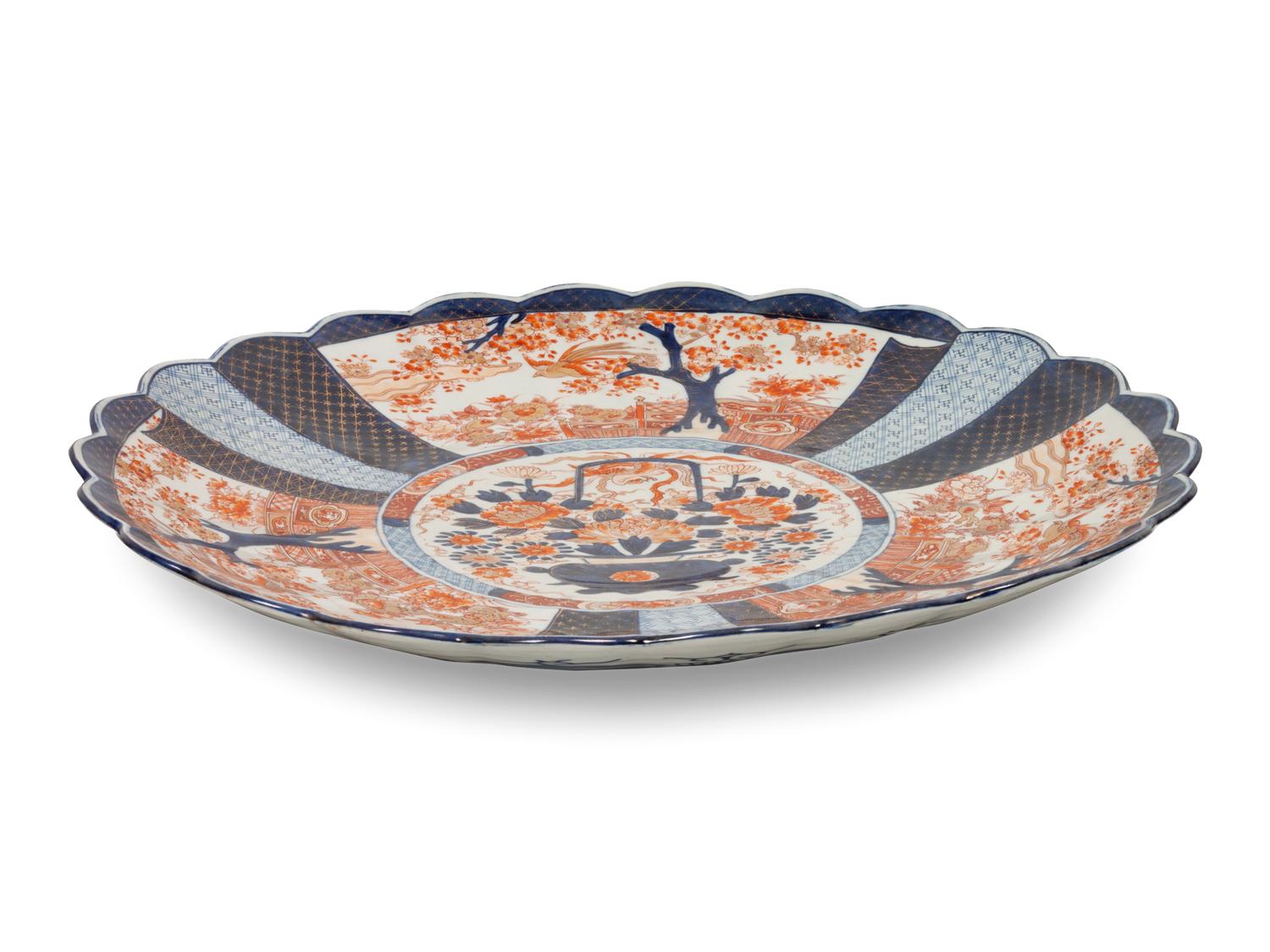 An Imari Palette Porcelain Charger
