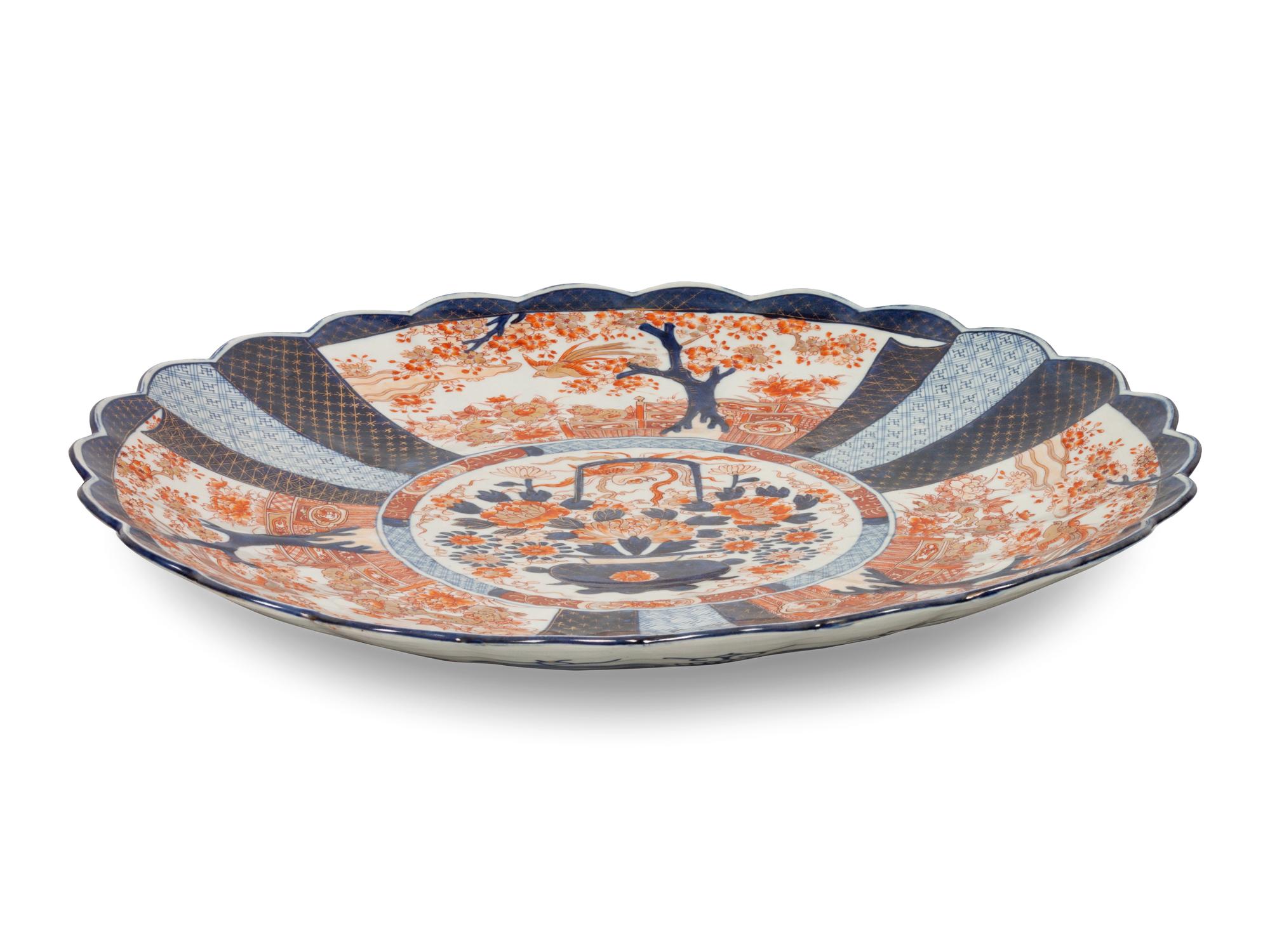 An Imari Palette Porcelain Charger