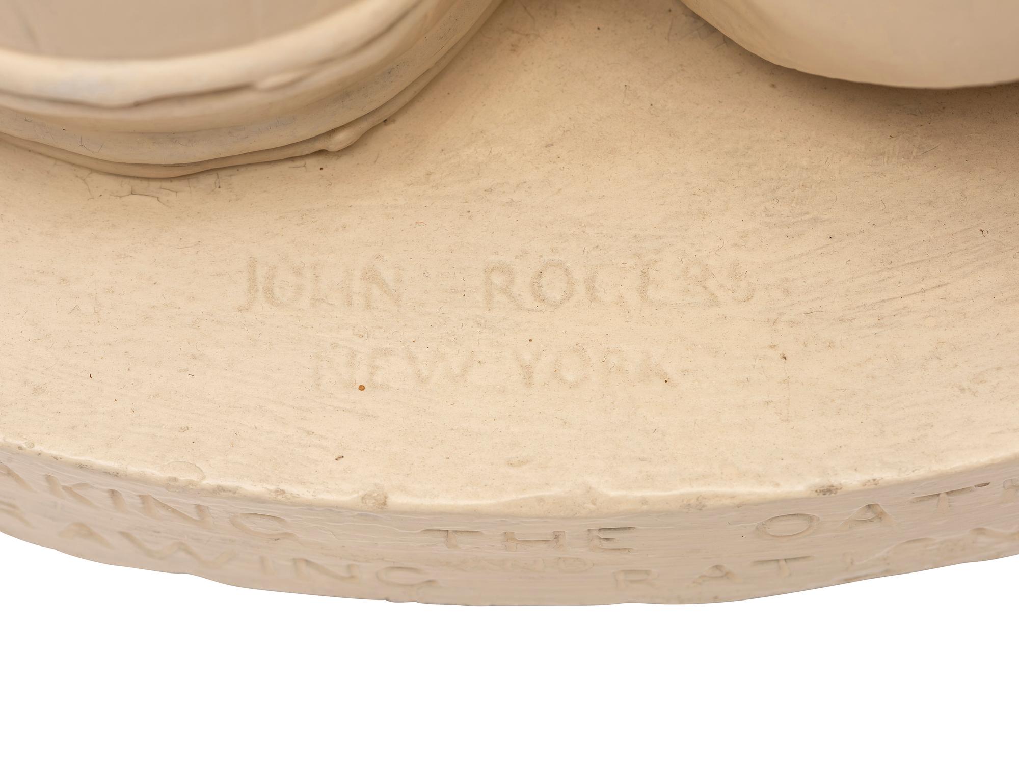ROGERS, John (1829-1904), sculptor. Taking the Oath and Drawing Rations. 1866.