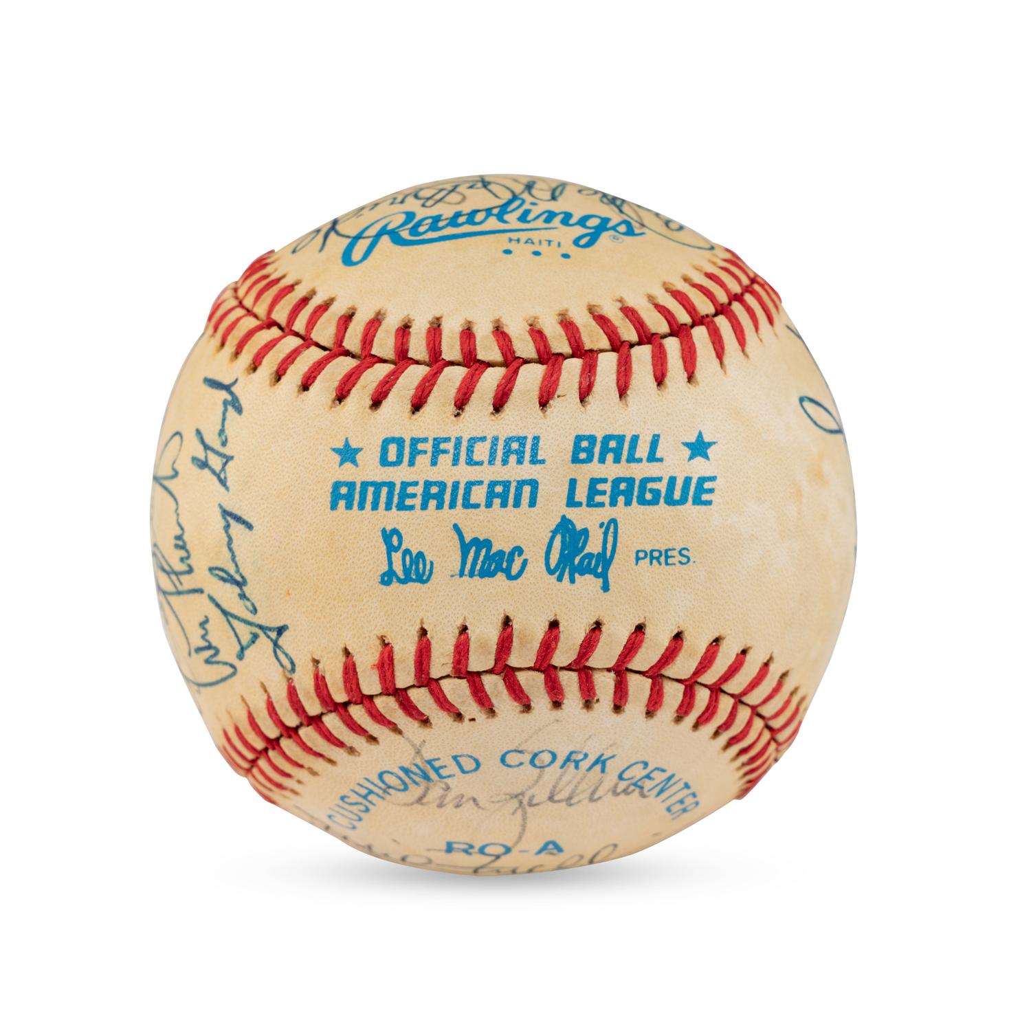 A 1938 Cleveland Indians Team Signed Autograph Baseball