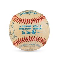 A 1938 Cleveland Indians Team Signed Autograph Baseball