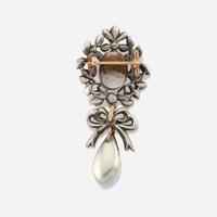A diamond and gem-set brooch