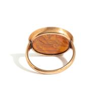 A Neoclassical Gold and Carnelian Finger Ring with the God Hermaphroditus