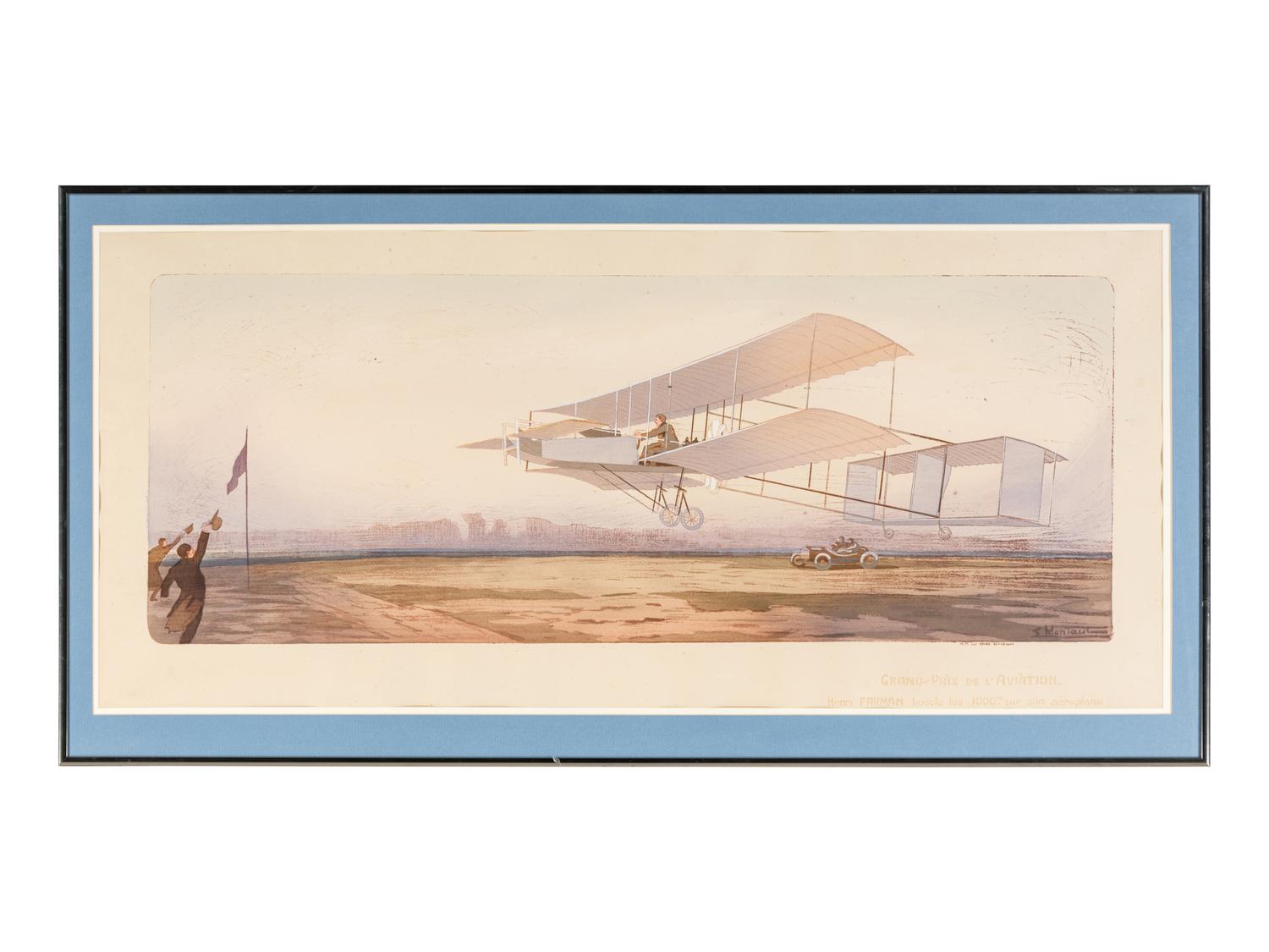 A Pair of Prints ( Un Match Moderne and Grand Prix De L'Aviation )
