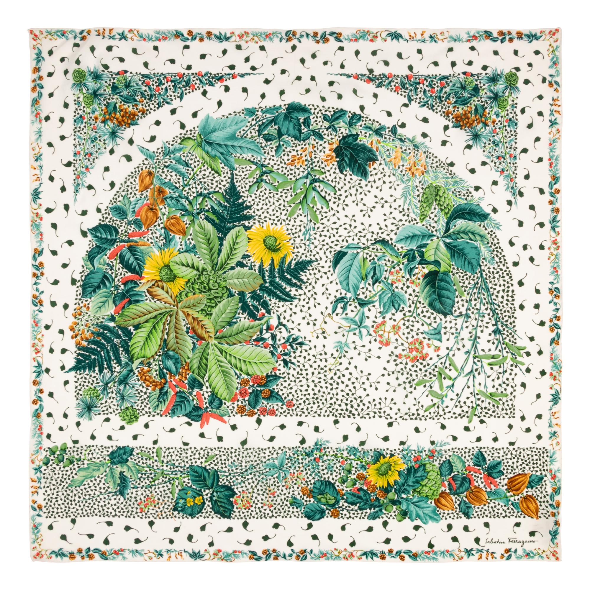 Five Designer Silk Scarves