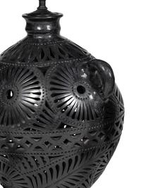 A Group of Mexican Pottery Lamps