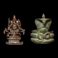 Two Asian Bronze Figures