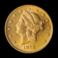 A United States 1878 Liberty Head $20 Gold Coin