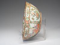 A Chinese Export Rose Medallion Punch Bowl