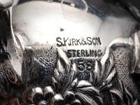 Seven American Repousse Silver Table Articles