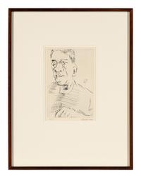 Self Portrait with Etching Needle, 1970