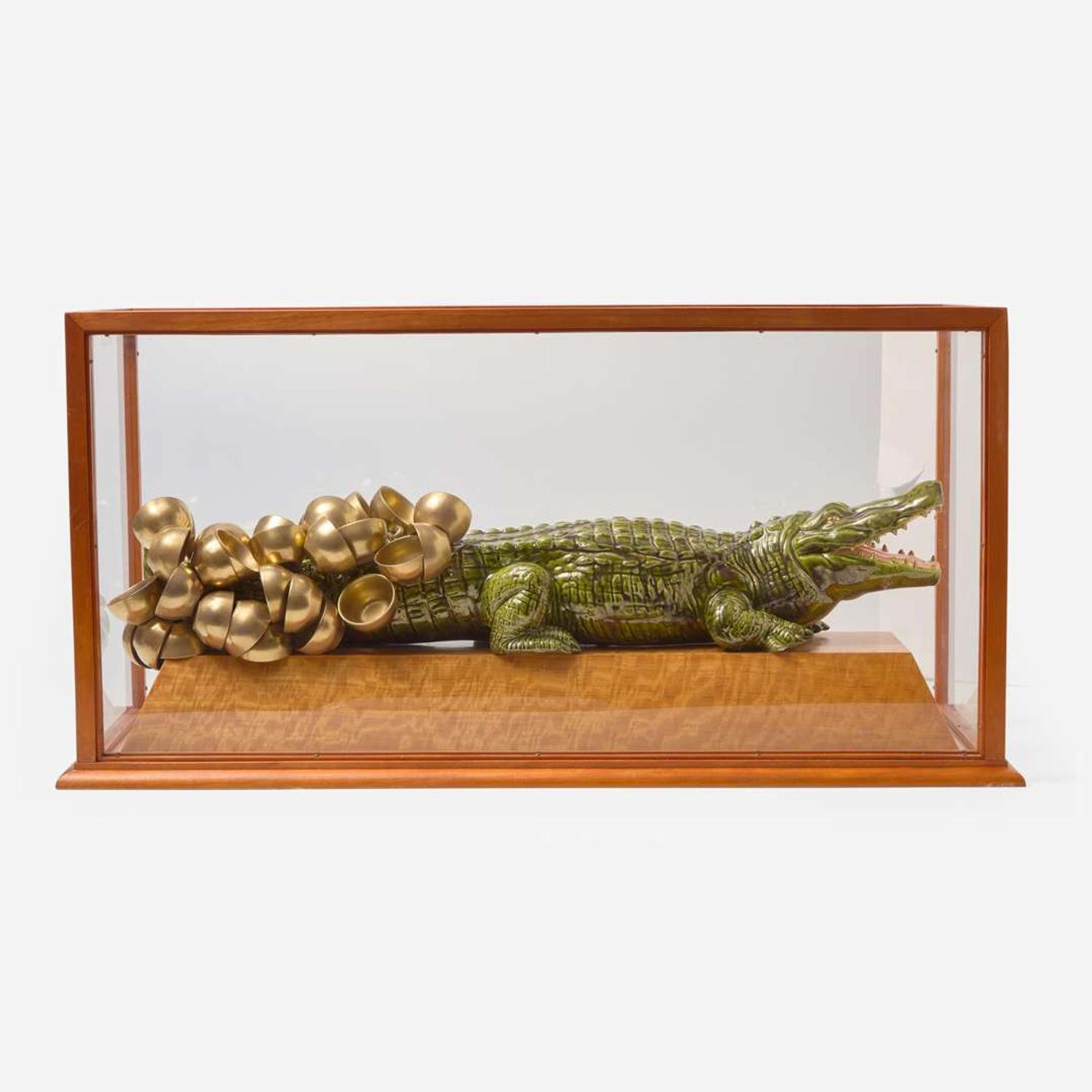 Lucian Pompili (American, b. 1942) Untitled (Crocodile and Teacups), USA, circa 2005