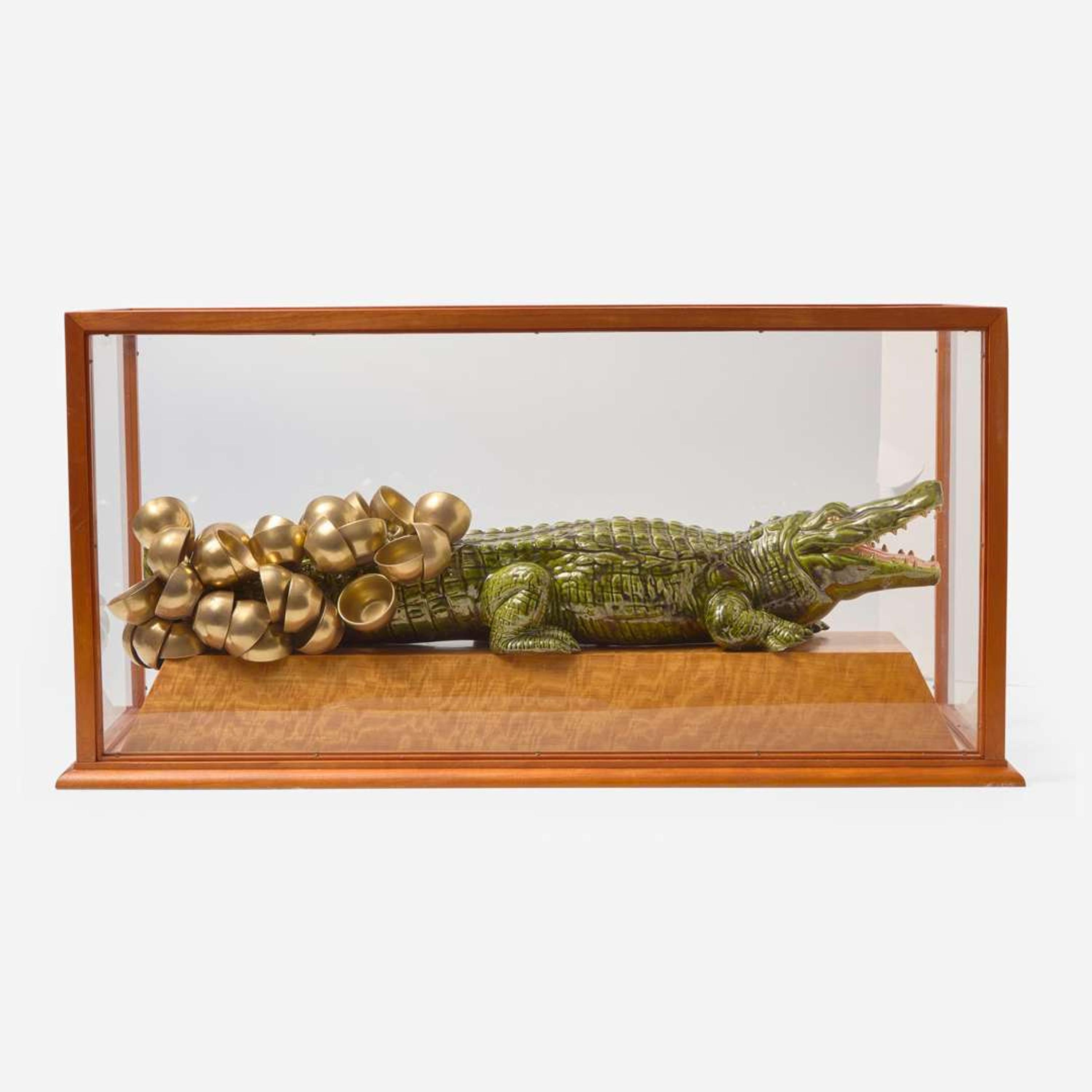 Lucian Pompili (American, b. 1942) Untitled (Crocodile and Teacups), USA, circa 2005