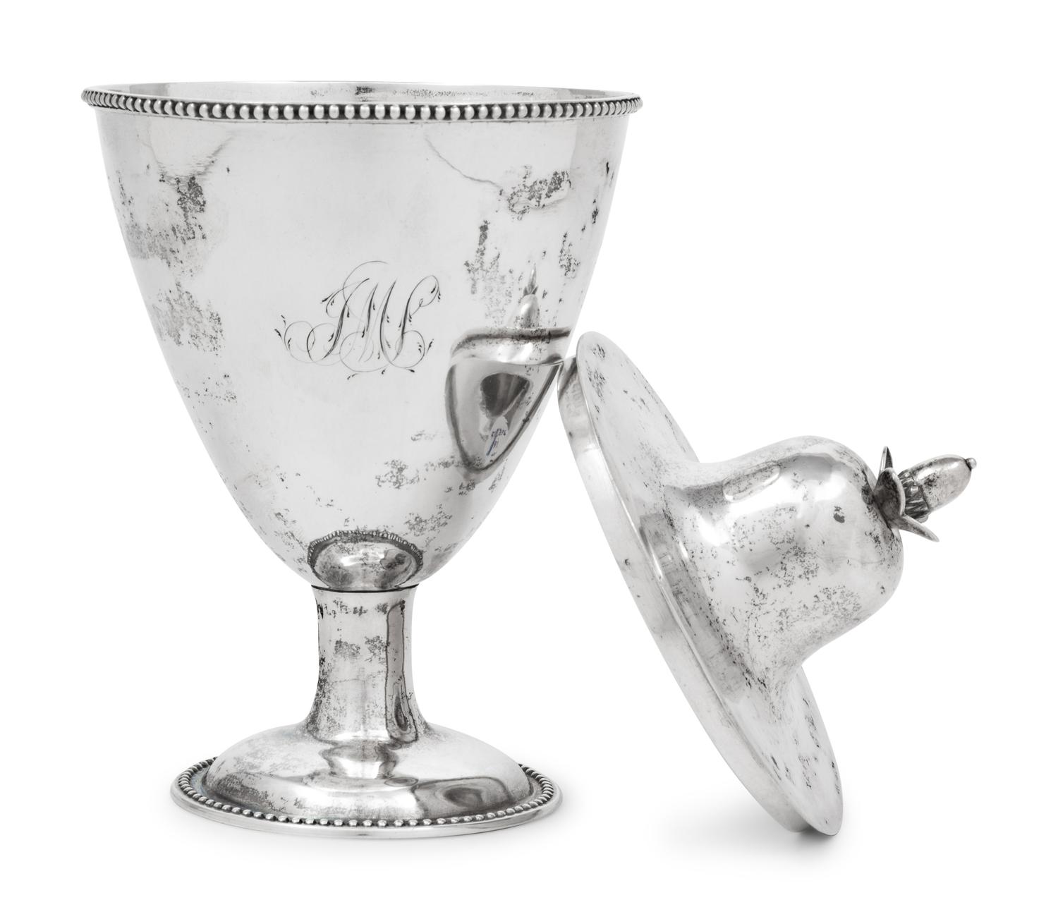 An American Silver Covered Sugar Urn