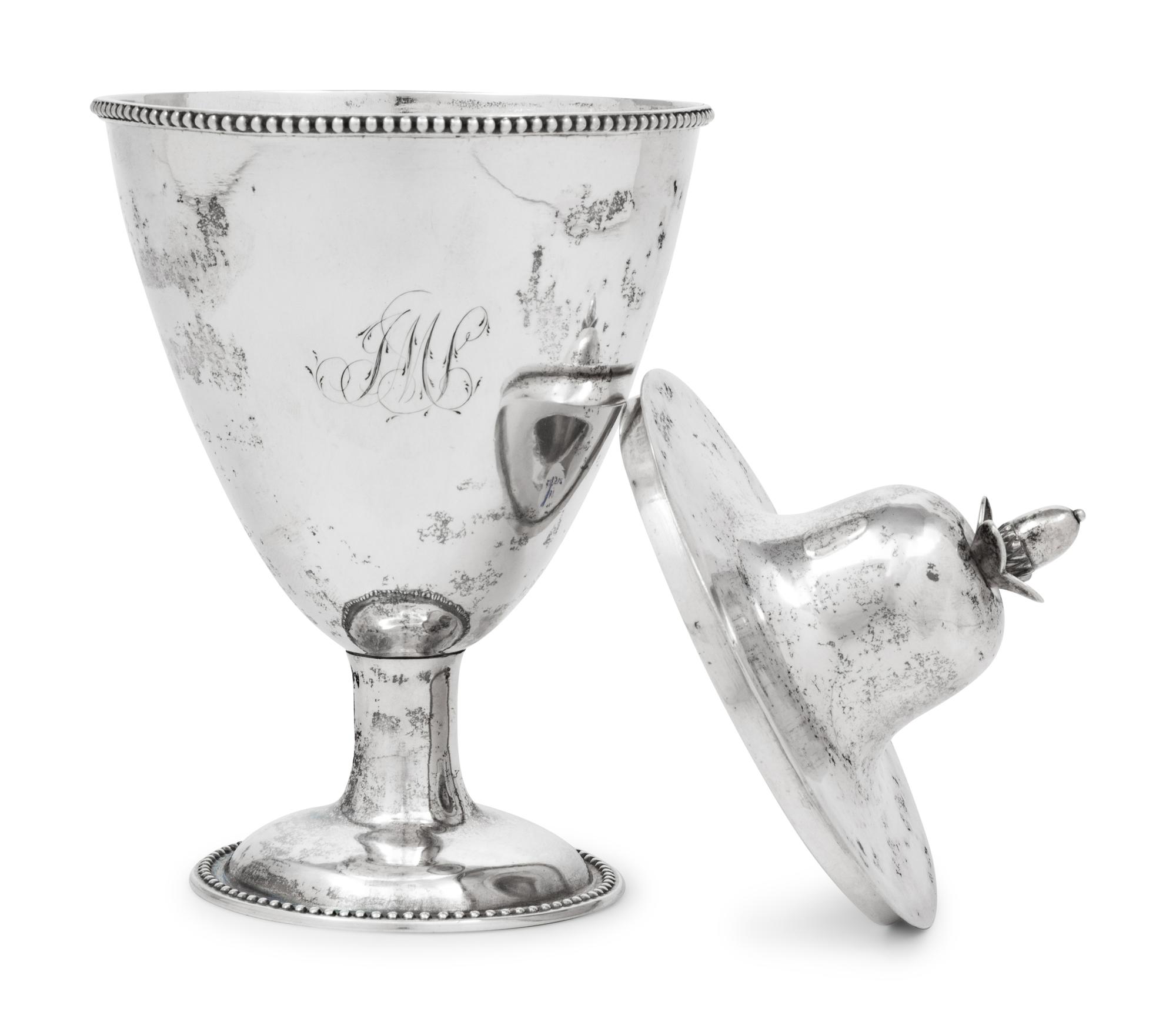 An American Silver Covered Sugar Urn
