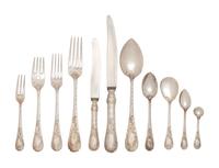 An Austro-Hungarian Silver Flatware Service