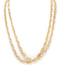 A 14 Karat Yellow Gold Fancy Link Chain Necklace, 37.00 dwts.