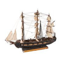 A Painted Wood Model of the Frigate Espanola