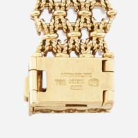 A lady's gold bracelet wristwatch, Patek Philippe C. 1977, Ref.4265.1