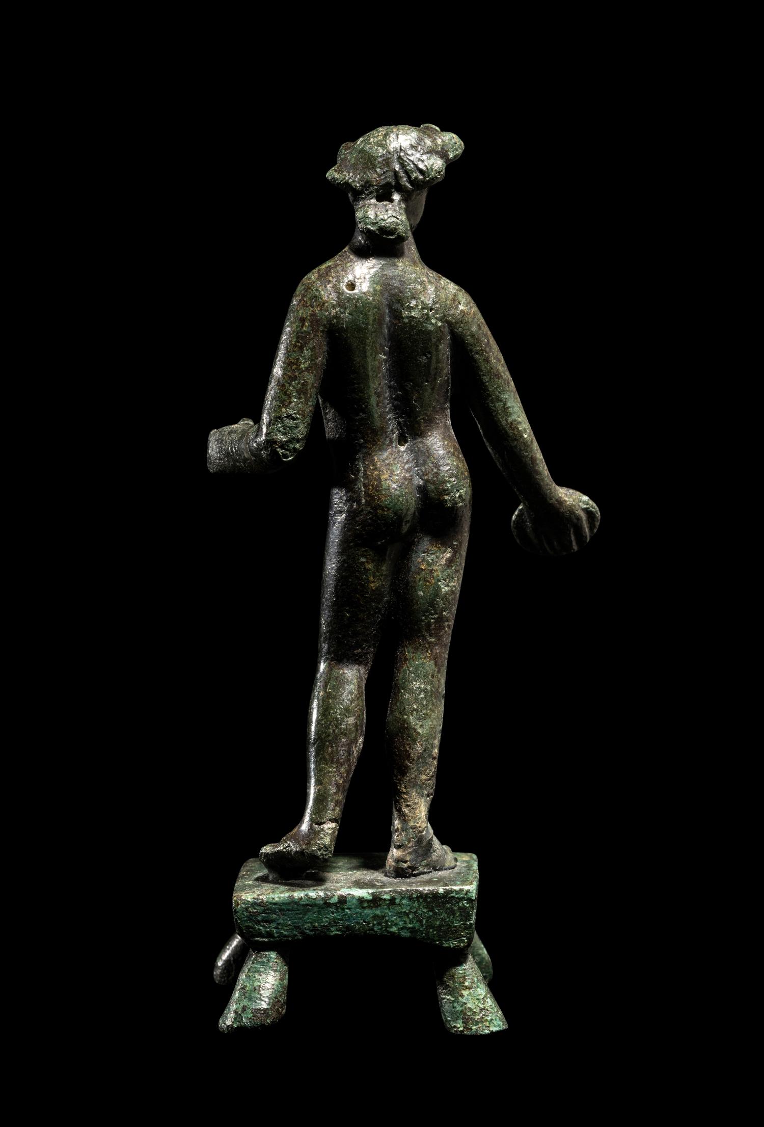 A Roman Bronze Votary Figure
